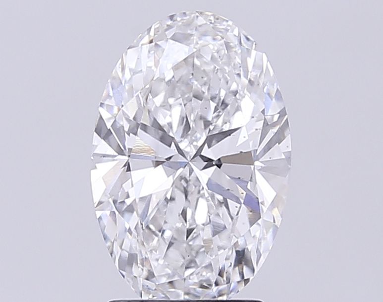 2.51CT Oval Cut Lab Grown Diamond D | SI1 | IGI Certified