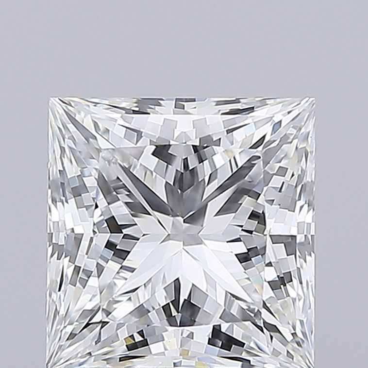 2.52CT Princess Cut Lab Grown Diamond D | VVS2 | IGI Certified
