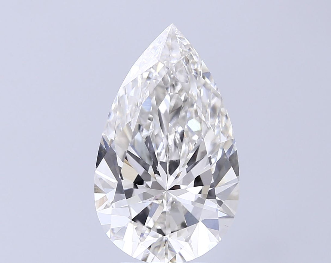 5CT Pear Cut Lab Grown Diamond G | VVS2 | IGI Certified