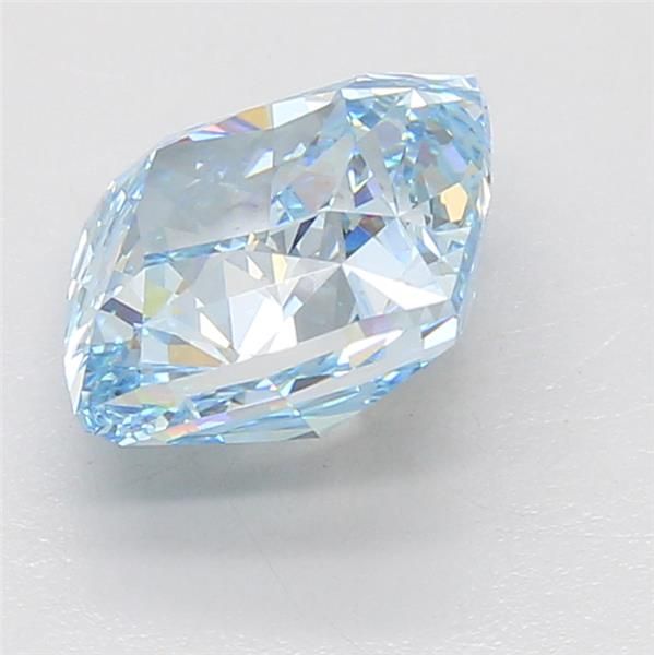 3.93CT Cushion Cut Coloured Lab Grown Diamond BLUE | VS1 | IGI Certified