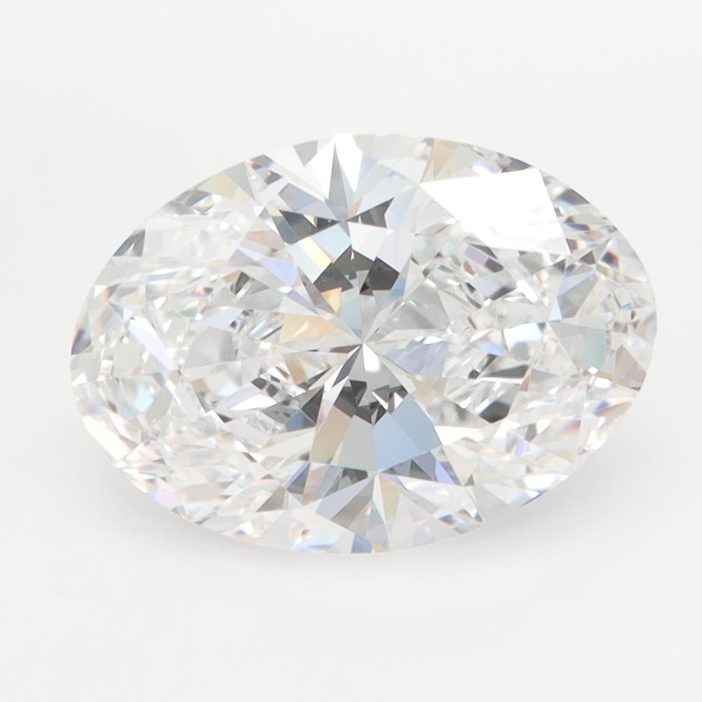 3.05CT Oval Cut Lab Grown Diamond D | VVS1