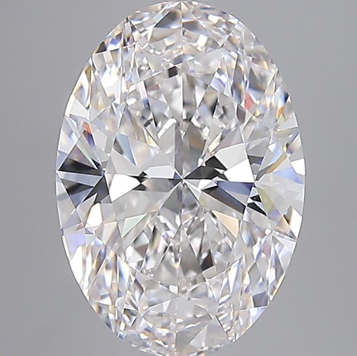 6.58CT Oval Cut Lab Grown Diamond F | VVS2 | IGI Certified