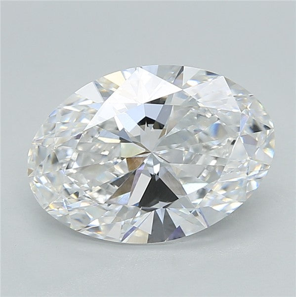 2.95CT Oval Cut Lab Grown Diamond D | VVS2 | IGI Certified