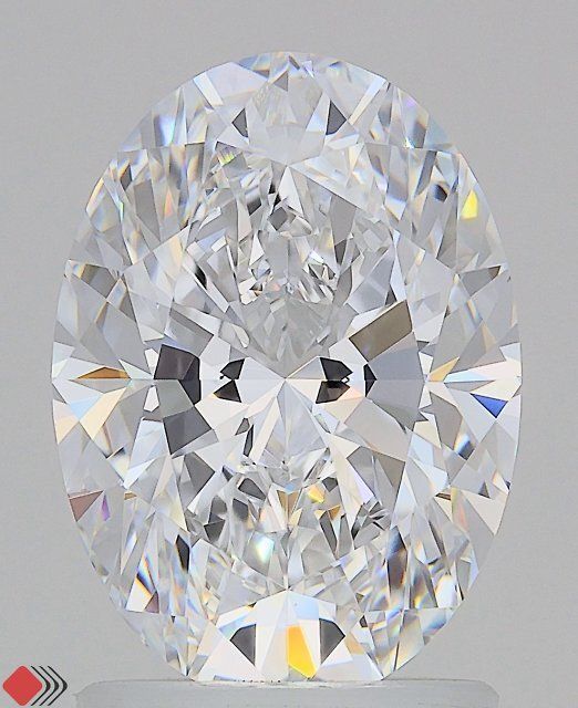 2.05CT Oval Cut Lab Grown Diamond D | IF | IGI Certified