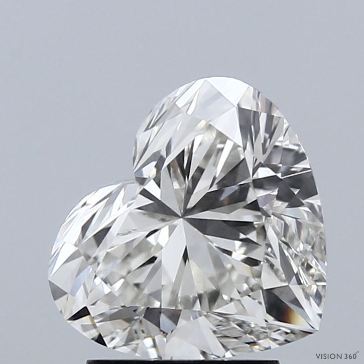 2.54CT Heart Cut Lab Grown Diamond G | VS2