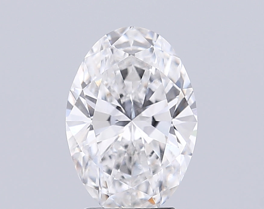 3.01CT Oval Cut Lab Grown Diamond D | VVS1 | IGI Certified