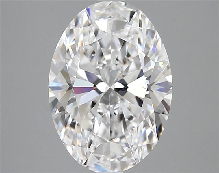 3.06CT Oval Cut Lab Grown Diamond D | FL | IGI Certified