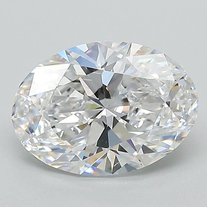 1.57CT Oval Cut Lab Grown Diamond D | VVS1 | GIA Certified